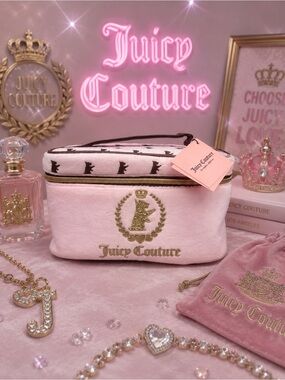 Juicy Couture | Bags | Juicy Couture Pink And Gold Jewelry Case
